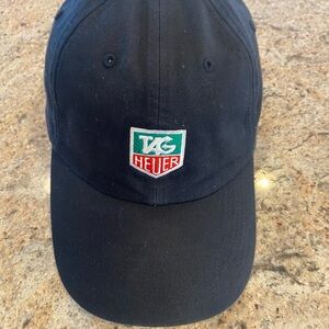 Tag Heuer Nike Golf Black Baseball Cap with Nike Logo